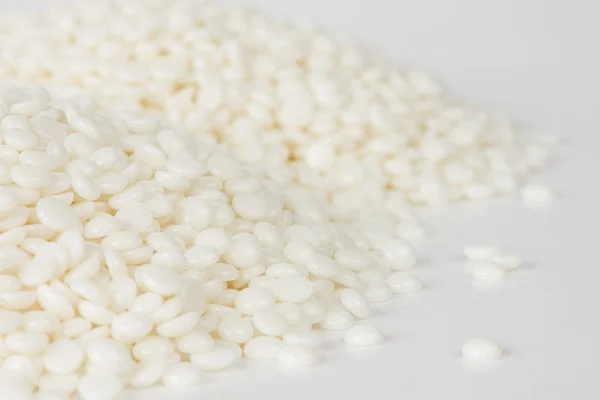 White polymer granules — Stock Photo, Image