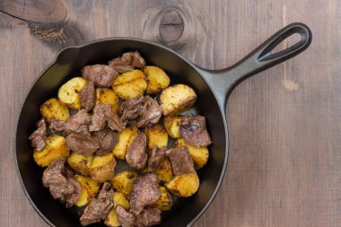 etli patates kızartma