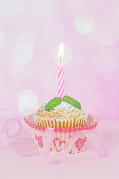 Mum ile cupcake — Stok fotoğraf