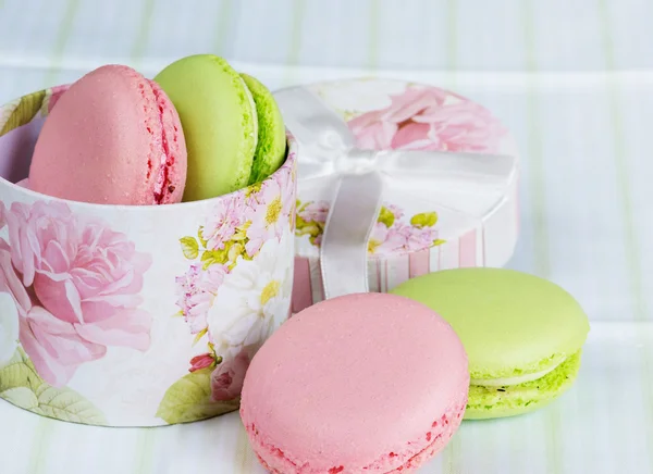 Macarons verts et roses — Photo