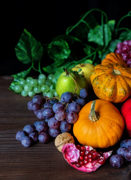 Récolte riche de divers fruits et légumes — Photo