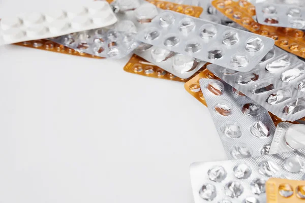Caquetas vazias de pílulas médicas — Fotografia de Stock