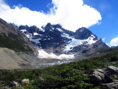 Valle del Frances Torres del Paine Ulusal Parkı, Patagonya, Şili 