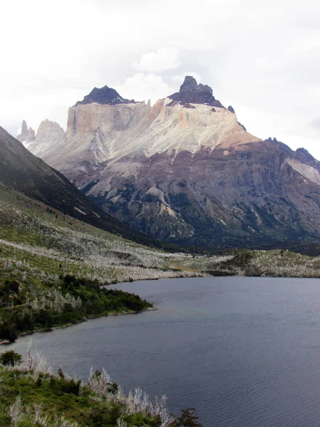 Hegyi Kilátó Torres Del Paine Nemzeti Park Patagónia Chile — Stock Fotó
