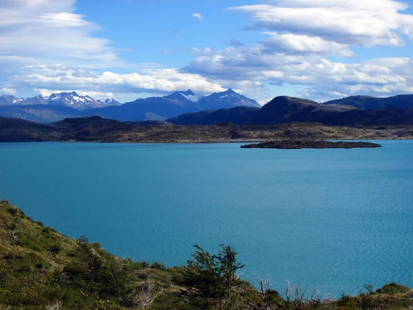 Lago Pehoe Torres Del Paine National Park Patagonia Chile — стокове фото