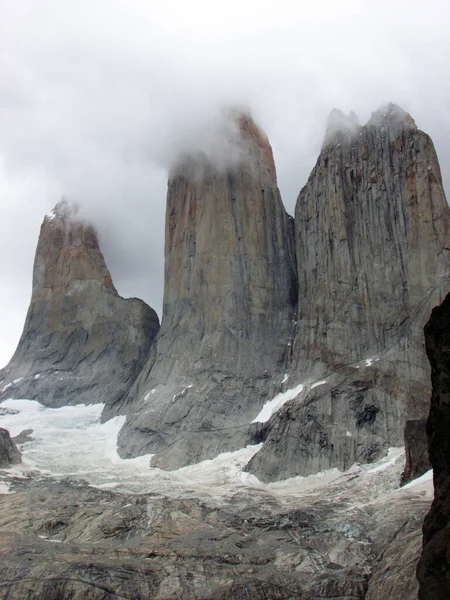 Rozhledna Základny Mirador Torres Parque Torres Del Paine Regin Magallanes — Stock fotografie