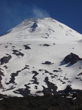 Villarica Volkanı, Araucania, Şili. And Dağları