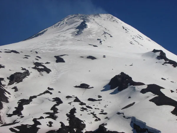 Vulcano Villarica Araucania Cile Montagne Delle Ande — Foto Stock