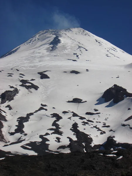 Vulcano Villarica Araucania Cile Montagne Delle Ande — Foto Stock