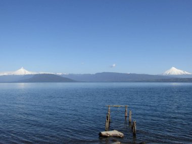 Lago Rupanco, Şili. Doğa fotoğrafı