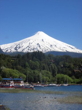 Villarica volkanı, Pucon, Araucania, Şili