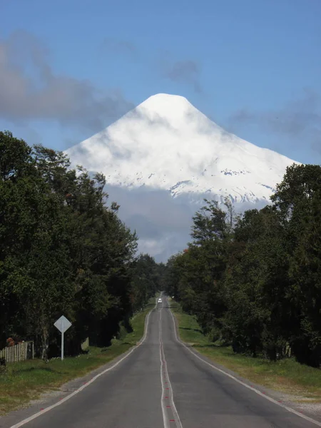 Carretera Volcán Osorno Chile — Foto de Stock