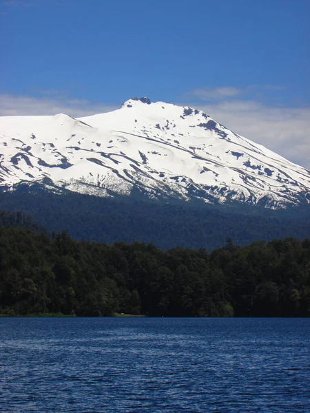 Volcan Mocho Choshuenco Puerto Fuy Chili — Stockfoto