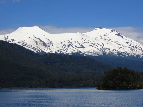 Volcan Mocho Choshuenco Puerto Fuy Chile — Stock fotografie