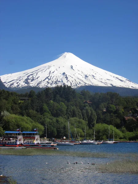 智利阿劳卡尼亚Pucon维拉里卡火山 — 图库照片