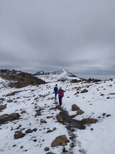 Andea Berge Adenture Erkunden Outdoor Reisen Südamerika Erleben Wandern Trekking — Stockfoto