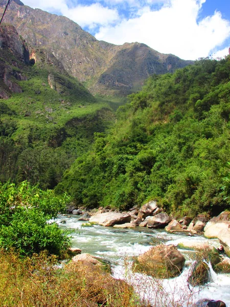Vilcanota Ποταμού Cusco Περού Φύση Στα Βουνά Και Ζούγκλα — Φωτογραφία Αρχείου