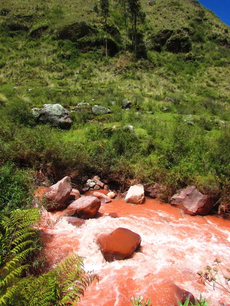 Rio Rojo Cusco Peru Andes Mountains Experiece — Stock Photo, Image