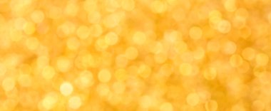 Soyut altın bokeh panoramik üstbilgi arka planı