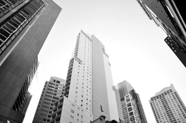 Yüksek irtifa binalar şehir veya Cbd