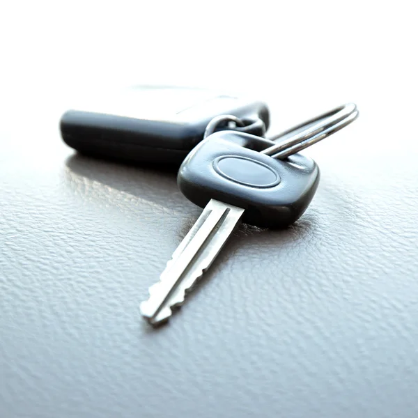 Car key with remote control key ring — Stock Photo, Image