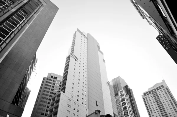 Grupo de edificios de gran altura en el centro de la ciudad o CBD — Foto de Stock