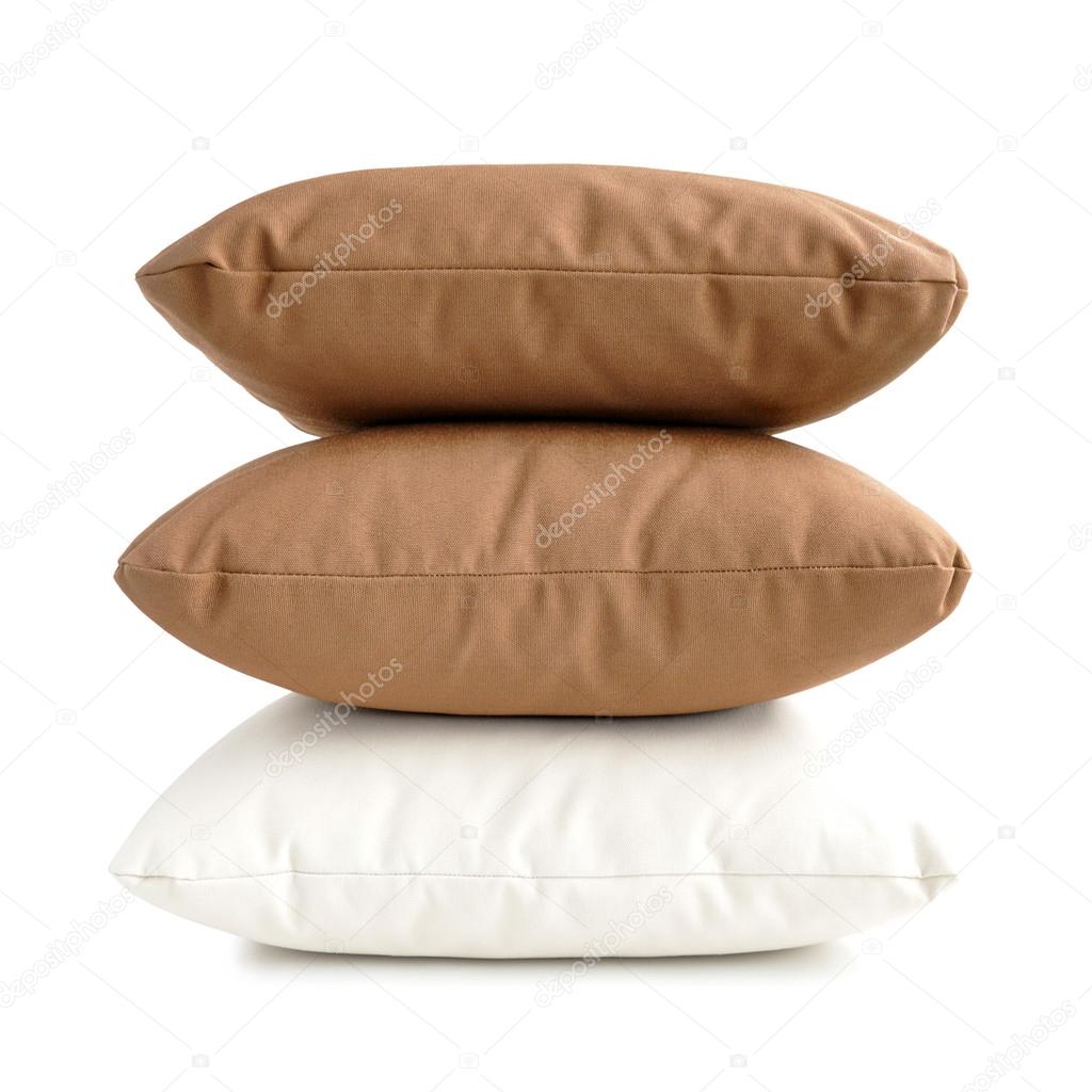 Stack of three cushions