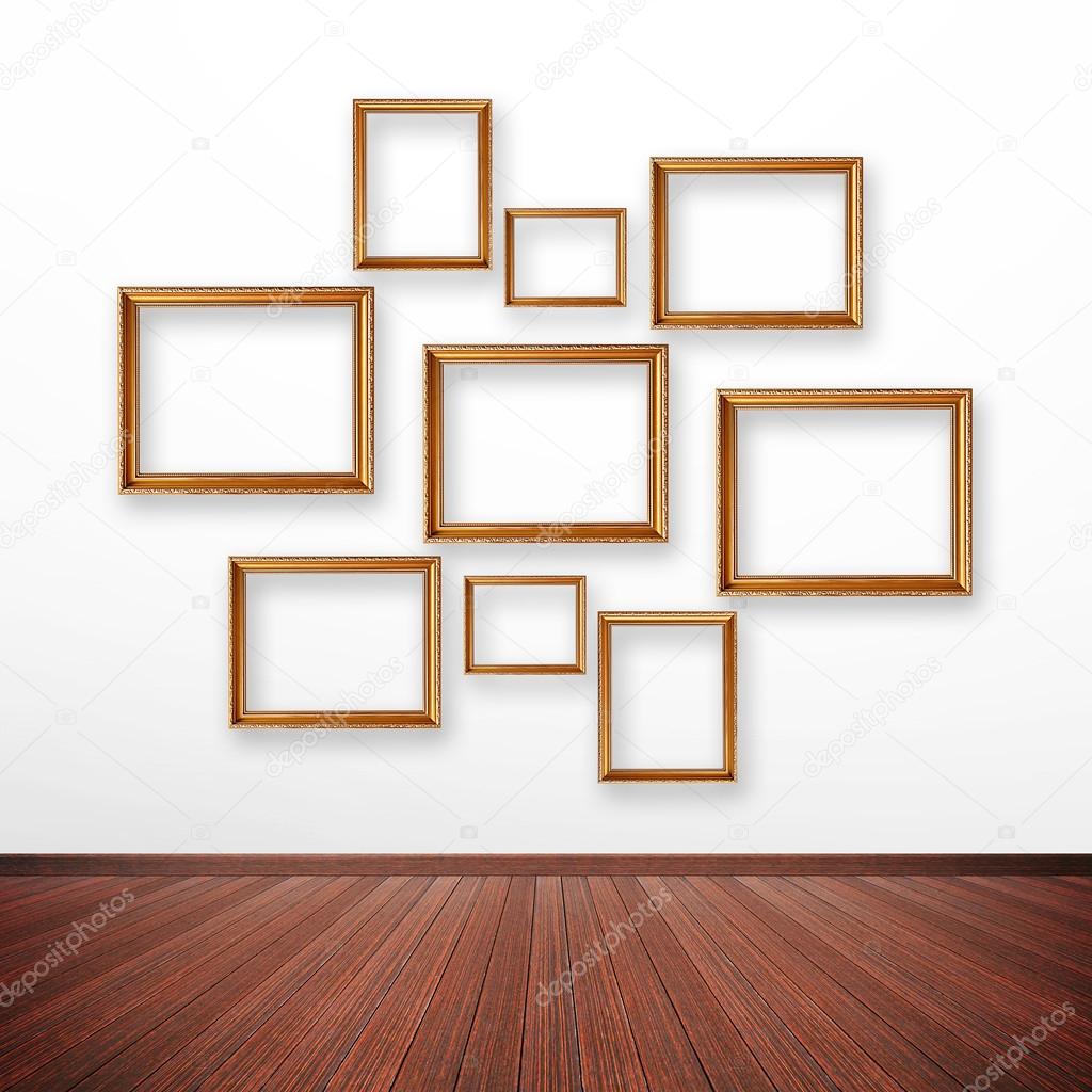 Set of picture frames on the wall