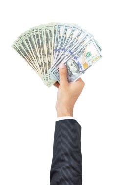 Dolar tutan işadamı el