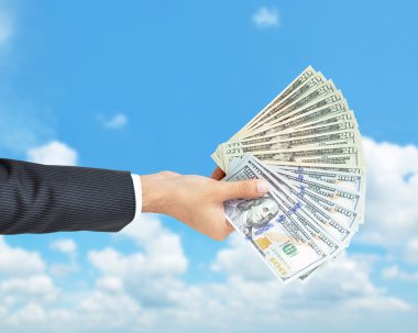 Dolar tutan işadamı el