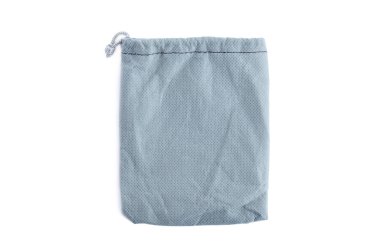 Gri fabri yapılan çanta