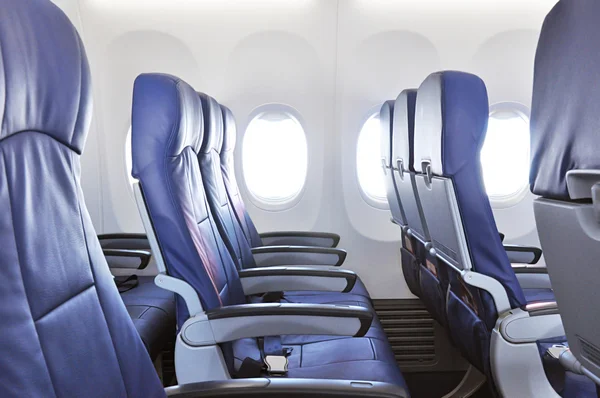 Empty airplane seats — Stock Photo, Image