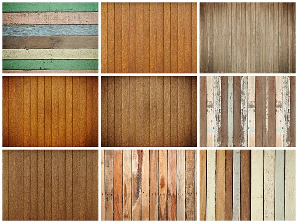 Wood texture background set — Stock Photo, Image