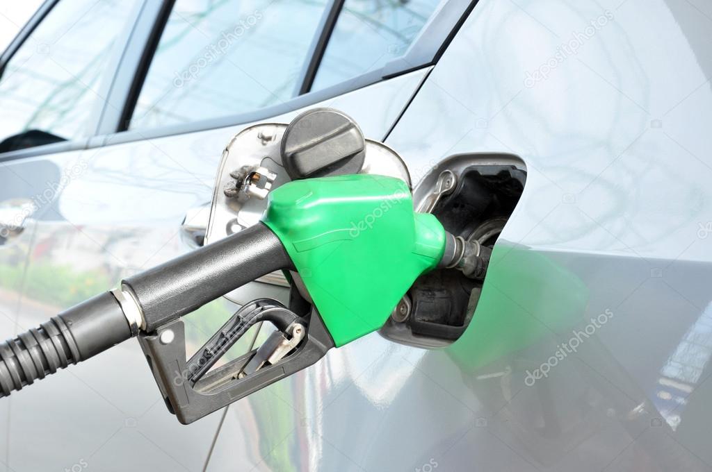 Car gas or petrol filling up