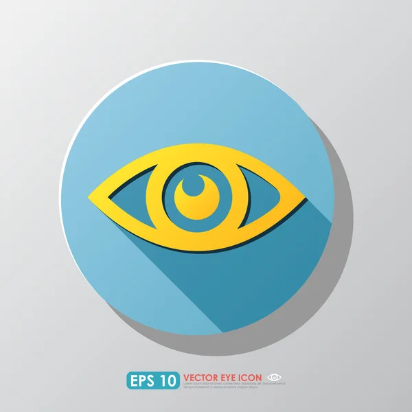 Icône colorée des yeux — Image vectorielle