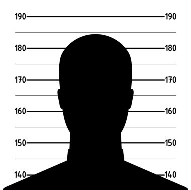 MugShot anonim adam silueti