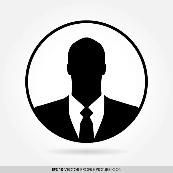 Икона бизнесмена в кругу — стоковый вектор