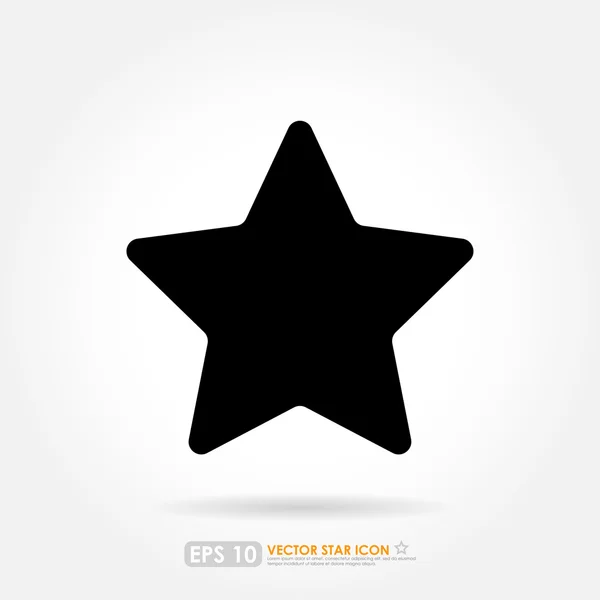 Black star icon — Stock Vector