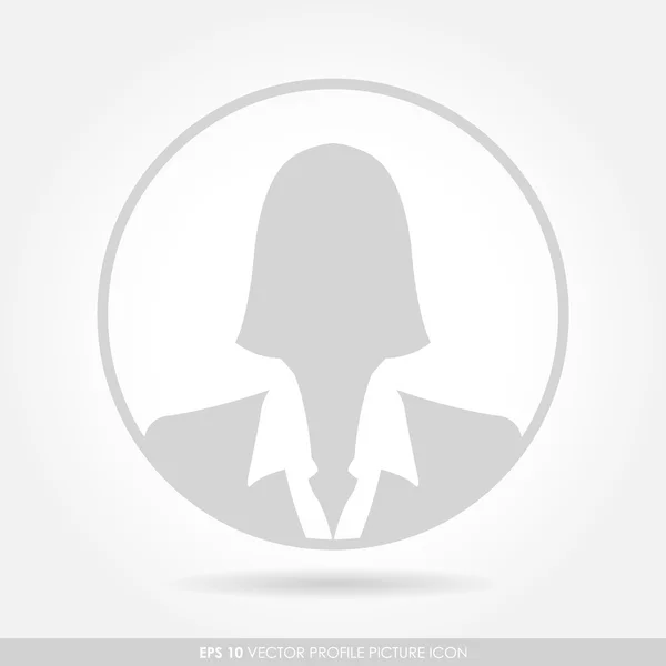 Businesswoman icon in circle — Stock Vector