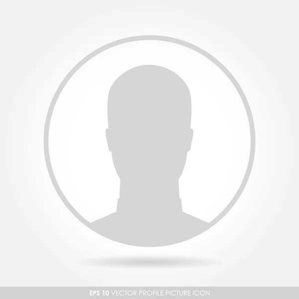 Image de profil avatar masculin en cercle — Image vectorielle