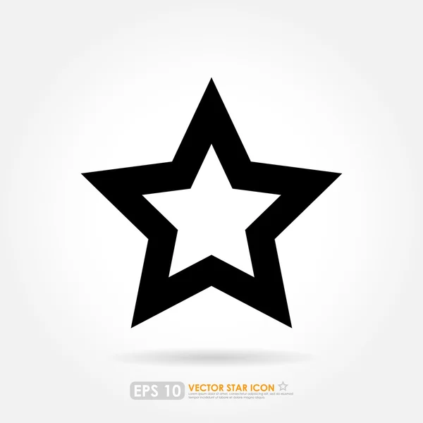 Einfaches Star-Symbol — Stockvektor