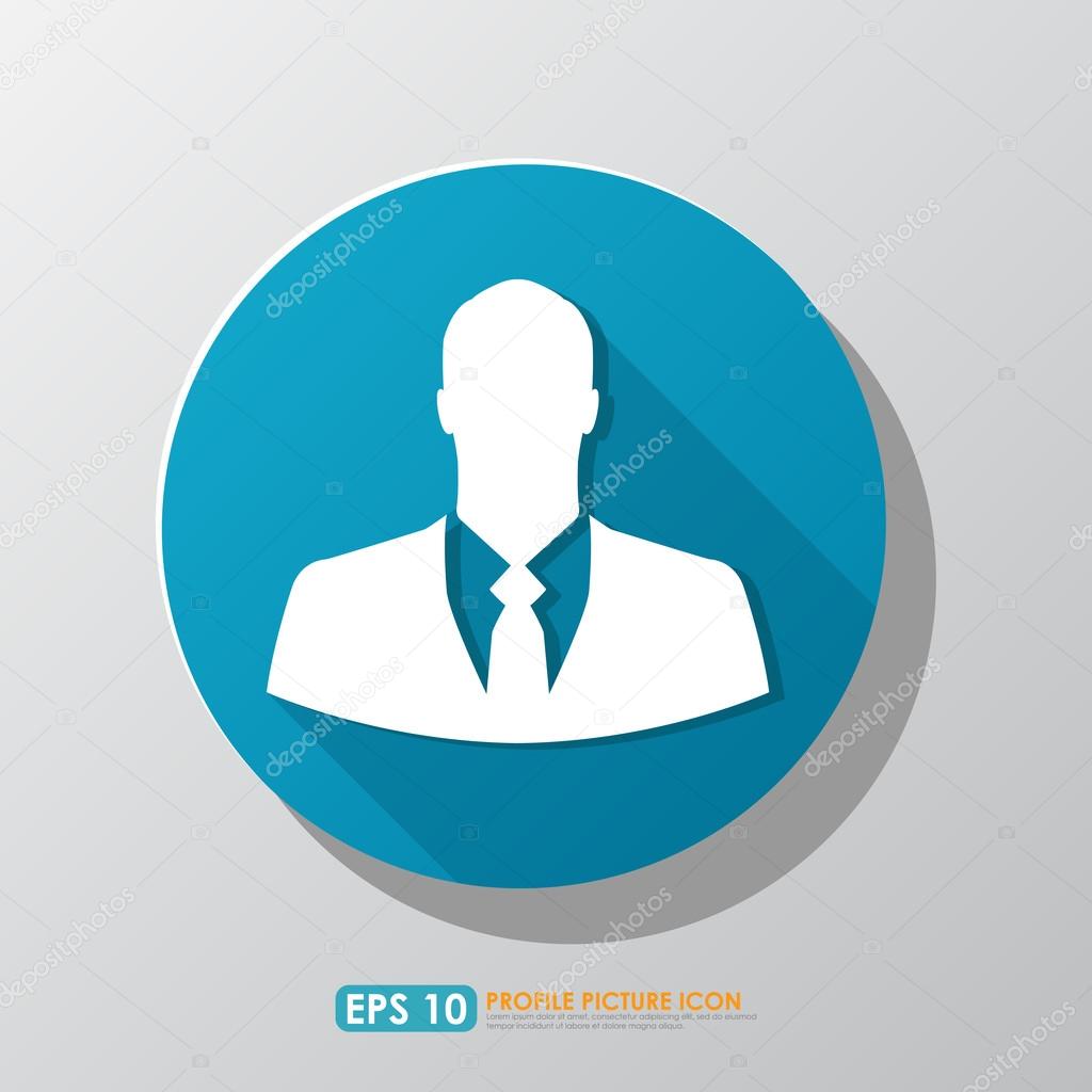 Businessman icon in circle