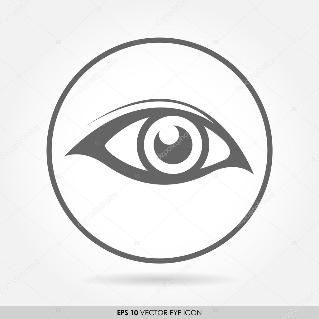 Eye icon in circle
