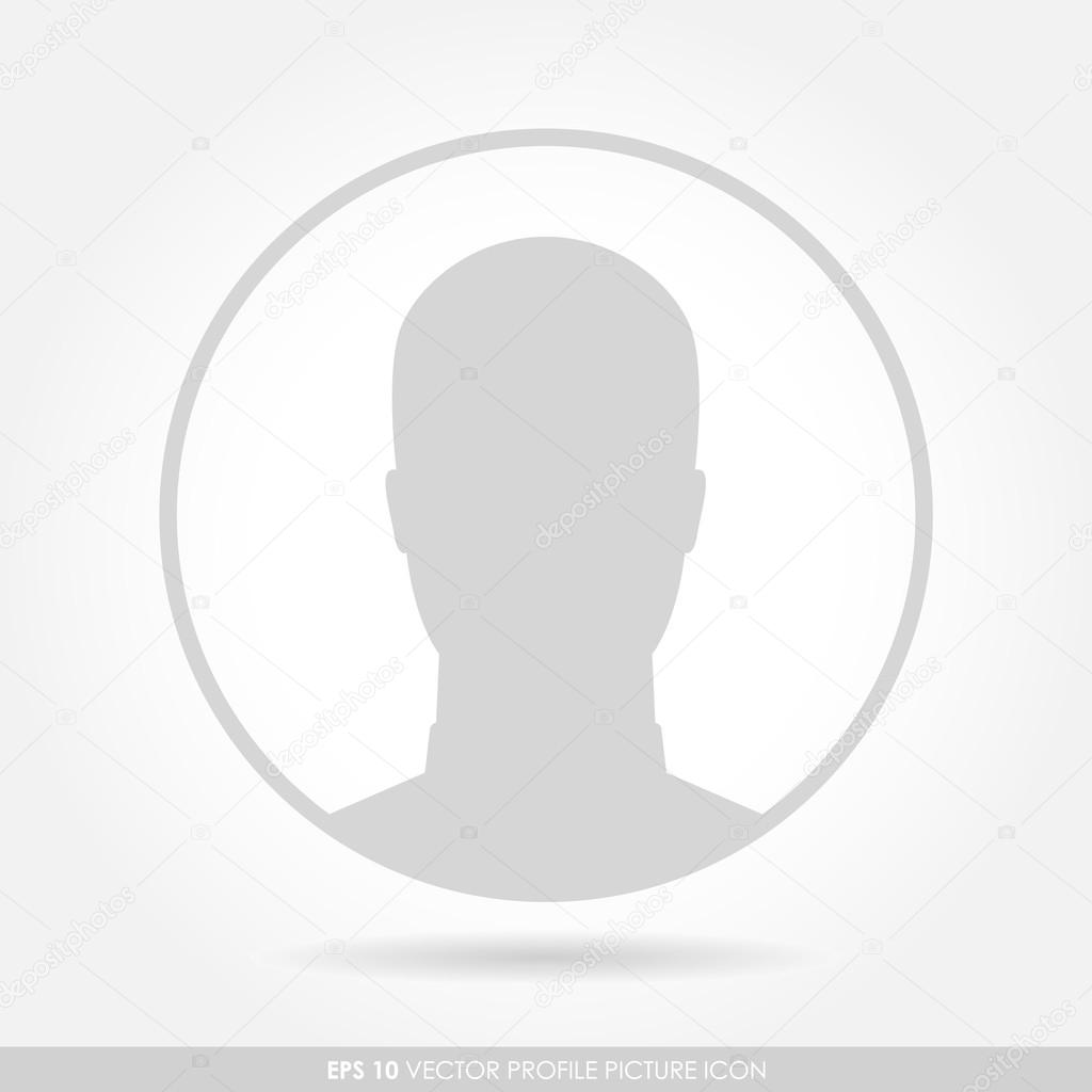Male avatar profile picture in circle