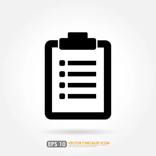 Clipboard or checklist icon — Stock Vector