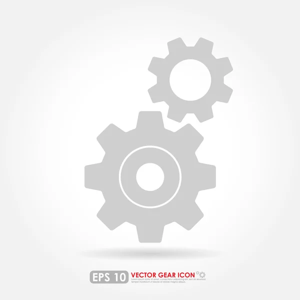 Gear or cog set - vector icon - light version — Wektor stockowy