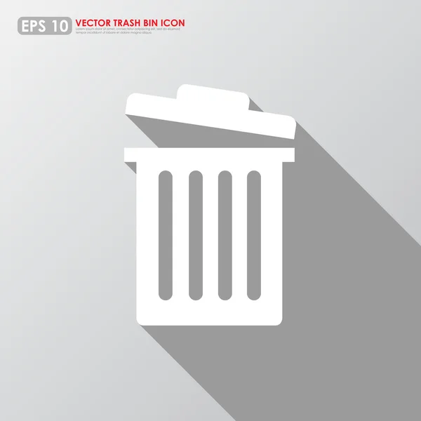 Trashcan icon — Stock Vector