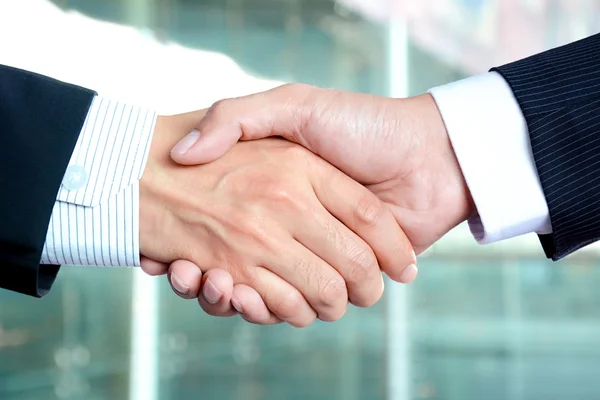 Handshake of businessmen  - greeting, dealing, merger and acquisition concepts — Stock Photo, Image