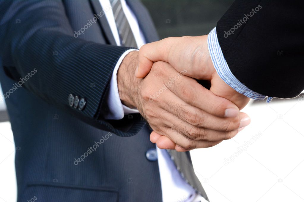 Handshake of businessmen