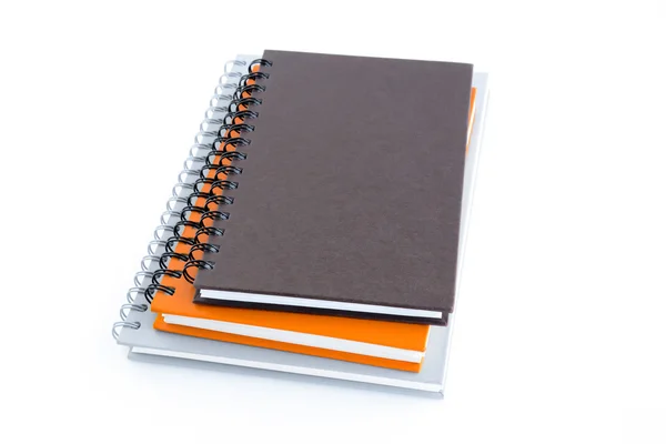 Yığın beyaz arka plan üzerinde izole Notebook (veya copybooks) — Stok fotoğraf